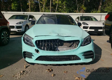 2019 Mercedes-Benz C 43 Amg z USA, uszkodzony, nr VIN 55SWF6EB5KU286470